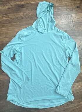 Duluth Trading Co. Women's Long Sleeve Performance Hoodie Light Blue Size XL